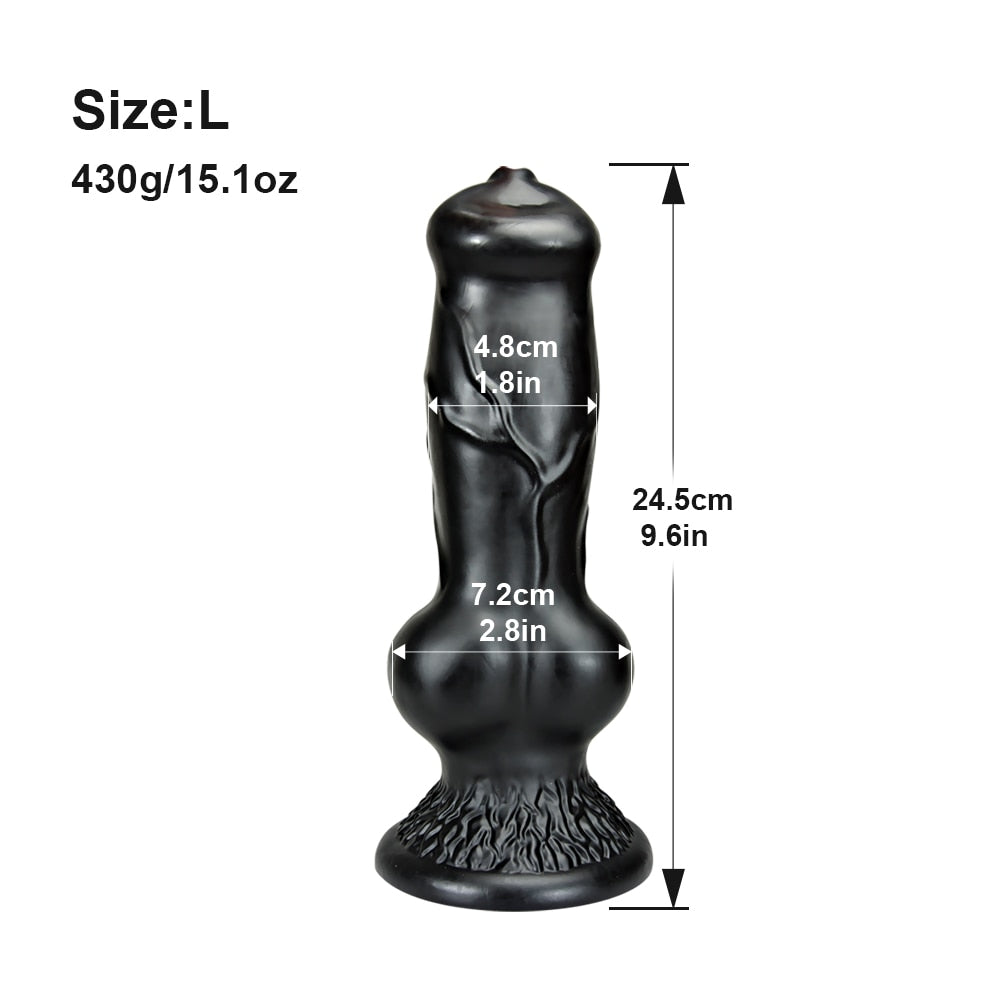 Big Silicone Animal Dildo Sex for Men Women Anal Plug Penis Realistic –  kinkykings